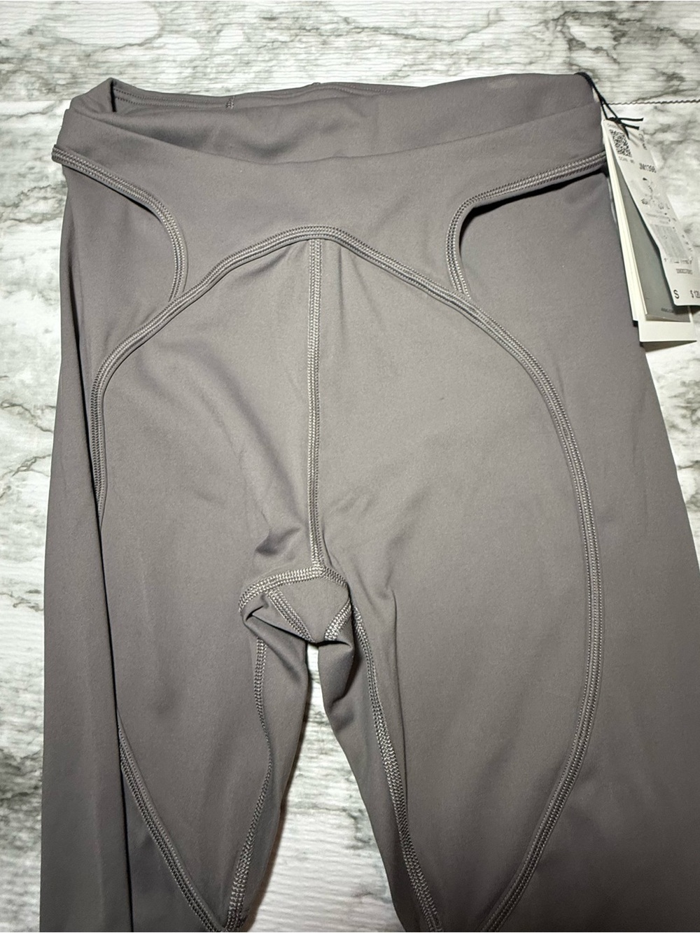 NWT Stella mccartney women’s adidas training tights charcoal size Small $120 - Picture 4 of 8